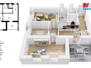 Prodej bytu 3+1, Praha - Troja, Písečná, 58 m2