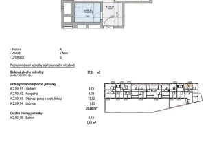 Prodej bytu 2+kk, Brno, Kalová, 38 m2