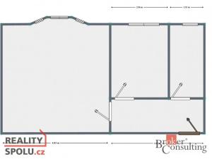 Pronájem bytu 2+kk, Ostrava - Vítkovice, Erbenova, 52 m2