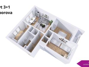 Pronájem bytu 3+1, Olomouc - Neředín, Stiborova, 70 m2