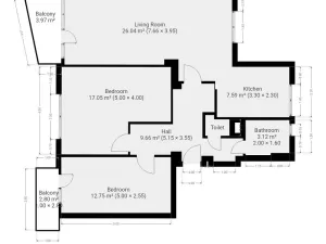 Pronájem bytu 3+1, Praha - Krč, Rosečská, 84 m2