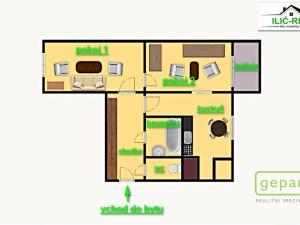 Prodej bytu 2+1, Nýřany, Mikoláše Alše, 61 m2