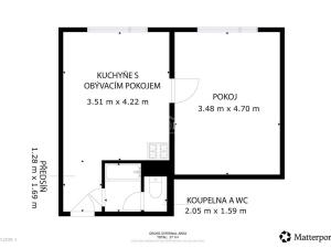 Prodej bytu 1+1, Jirkov, K. Marxe, 33 m2