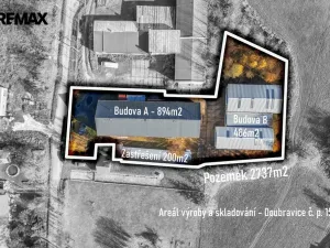 Pronájem skladu, Doubravice, 1380 m2