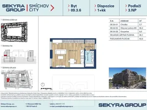 Prodej bytu 1+kk, Praha - Smíchov, Toyen, 42 m2