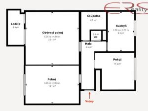 Prodej bytu 3+1, Smržovka, Luční, 80 m2