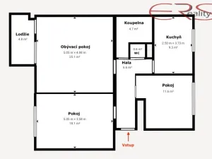 Prodej bytu 3+1, Smržovka, Luční, 80 m2