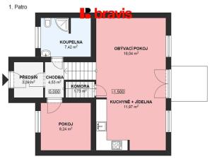 Pronájem rodinného domu, Popůvky, Veselská, 113 m2