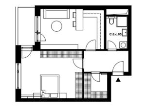 Pronájem bytu 2+kk, Brno, Ghegova, 60 m2