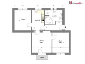 Prodej bytu 3+1, Neratovice, Za Obchody, 71 m2