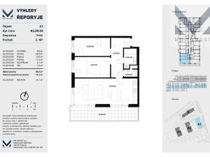 Prodej bytu 3+kk, Praha - Řeporyje, Jáchymovská, 74 m2