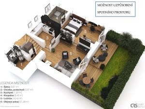 Prodej podílu rodinného domu, Praha, Hornoměcholupská, 240 m2