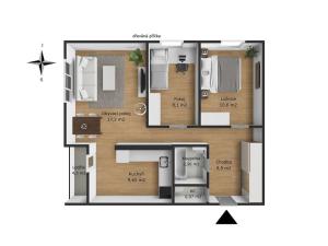 Prodej bytu 3+1, Benešov, Jiřího Horáka, 59 m2