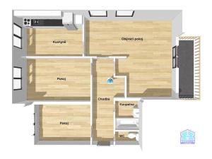 Prodej bytu 3+1, Měčín, Sadová, 85 m2