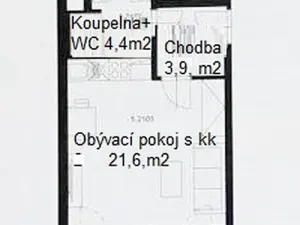 Pronájem bytu 1+kk, Praha - Dejvice, Lindleyova, 34 m2