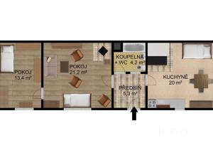 Prodej rodinného domu, Dobev - Nová Dobev, 64 m2