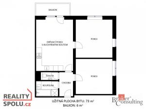 Pronájem bytu 3+kk, Holubice, 73 m2