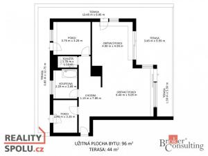 Prodej bytu 3+kk, Slavkov u Brna, 96 m2
