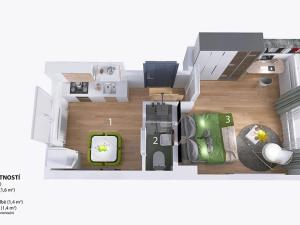 Prodej bytu 1+1, Brno, Šeránkova, 27 m2