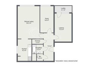 Prodej bytu 3+1, Praha - Chodov, Radimovická, 62 m2