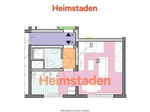 Pronájem bytu 1+kk, Karviná - Nové Město, Kořenského, 25 m2