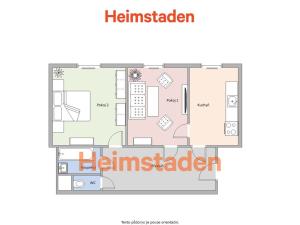 Pronájem bytu 2+1, Ostrava - Poruba, Komenského, 58 m2