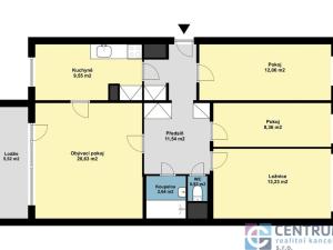 Pronájem bytu 4+1, Praha - Háje, Hekrova, 79 m2