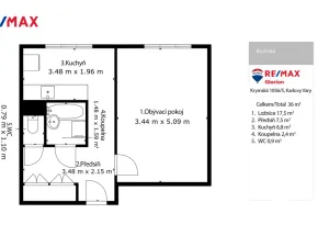 Prodej bytu 1+1, Karlovy Vary, Krymská, 28 m2