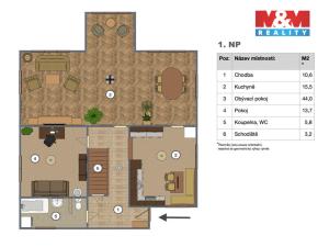 Prodej rodinného domu, Mnichovice - Božkov, Nad Tratí, 183 m2