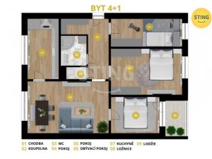 Prodej bytu 4+1, Ostrava, Václava Košaře, 78 m2
