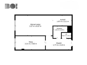 Prodej bytu 2+kk, Čelákovice, Sokolovská, 48 m2