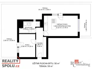 Prodej bytu 2+kk, Slavkov u Brna, Zelnice II., 50 m2
