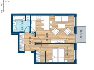 Pronájem bytu 2+kk, Praha - Smíchov, Nádražní, 53 m2