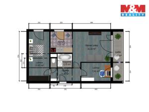 Prodej bytu 3+1, Praha - Záběhlice, Ostružinová, 58 m2