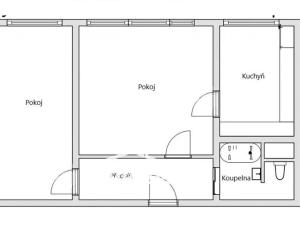 Pronájem bytu 2+1, Zlín, Okružní, 43 m2