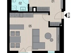 Prodej bytu 3+kk, Praha - Hrdlořezy, Mezitraťová, 71 m2