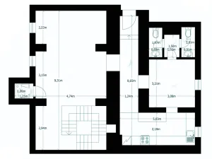 Prodej obchodního prostoru, Praha - Smíchov, Mozartova, 109 m2