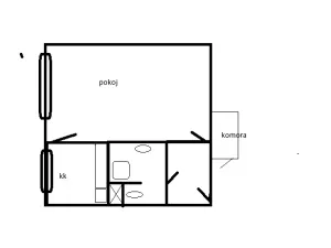 Pronájem bytu 1+1, Teplice, Hlávkova, 32 m2