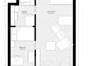 Pronájem bytu 2+kk, Praha - Řepy, Šimonova, 53 m2