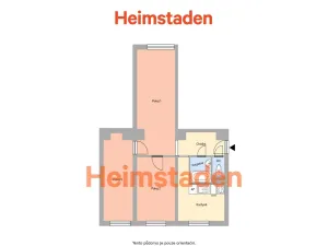Pronájem bytu 3+1, Ostrava - Muglinov, Boční, 59 m2