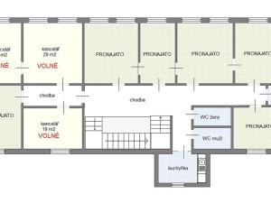 Pronájem kanceláře, Chrudim, Masarykovo náměstí, 19 m2