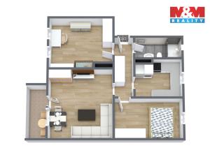 Prodej bytu 3+1, Cheb, Obětí nacismu, 68 m2