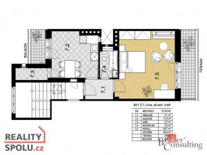 Pronájem bytu 1+1, Praha - Nusle, Družstevní ochoz, 40 m2