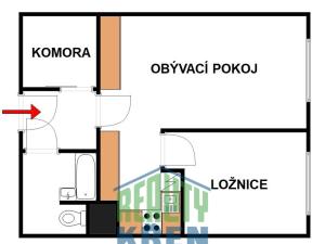 Prodej bytu 2+kk, Praha - Prosek, Prosecká, 41 m2