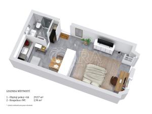 Pronájem bytu 1+kk, Benátky nad Jizerou - Benátky nad Jizerou I, Vaněčkova, 32 m2