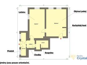 Pronájem bytu 2+kk, Mariánské Lázně, Karlovarská, 47 m2