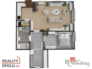 Prodej bytu 2+kk, Praha - Strašnice, Na hroudě, 71 m2