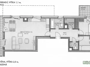 Pronájem bytu 3+kk, Praha - Prosek, Čakovická, 83 m2