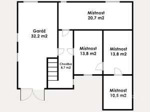 Prodej rodinného domu, Černouček, 89 m2