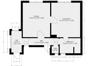 Pronájem bytu 2+kk, Praha - Chodov, Medkova, 45 m2